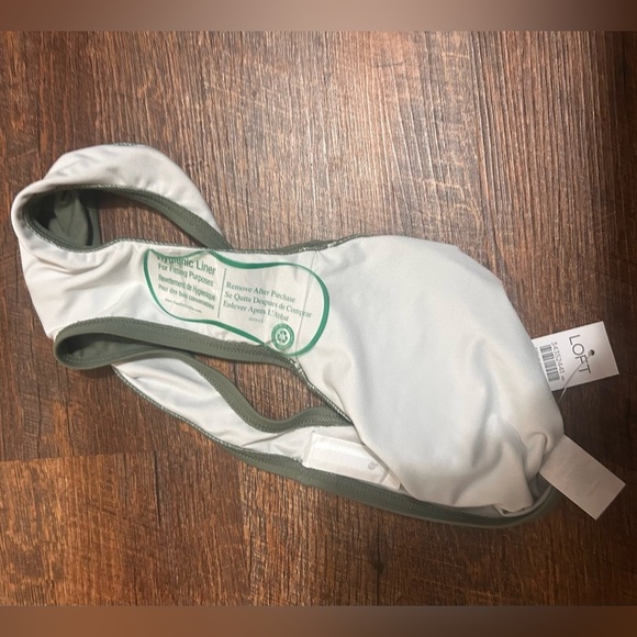 Loft Beach Classic Bikini Bottom Size M Green Mountain Rosemary Color - Picture 4 of 4